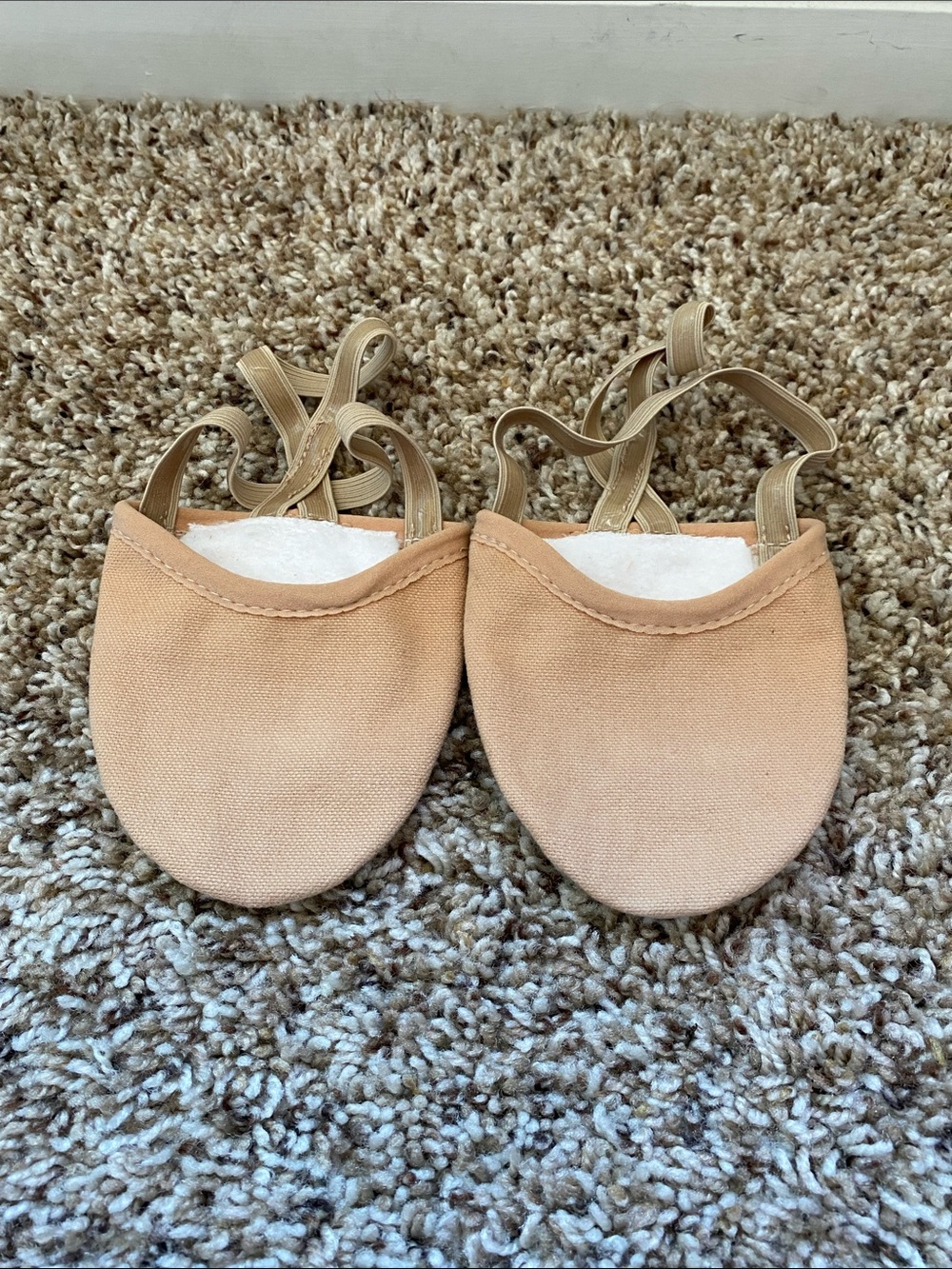 Bloch Women’s Eclipse Canvas Tan Contemporary Half Sole Dance Shoes Size Small